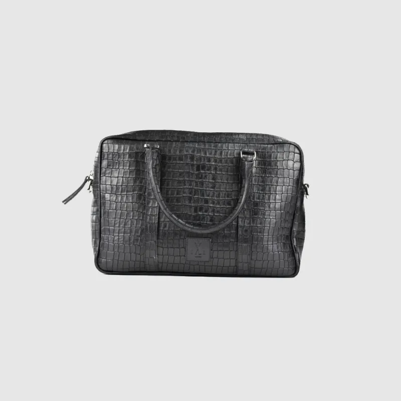 Singlezipp Bag MIKA croco black